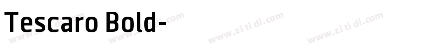 Tescaro Bold字体转换